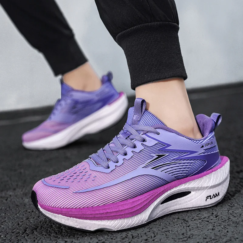 Unisex Sports Shoes Carbon Plate Walking Running Sneakers Shock-Absorbing Marathon Racing Athletics Training for Men's&Women thumbnail 5