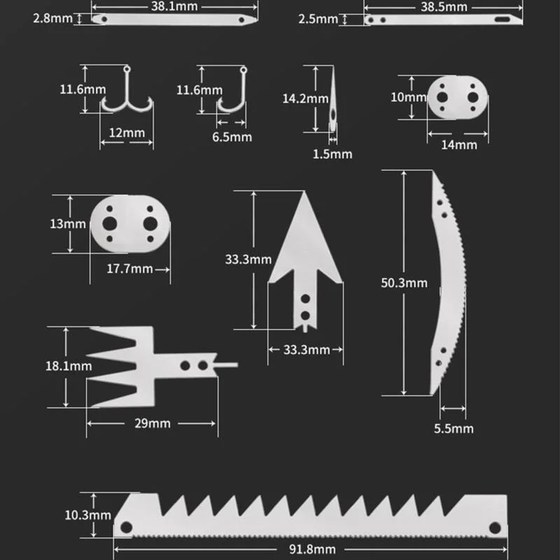 New 1PC Survival Tool Card 22-in-1 Portable Stainless Steel Camping Tools Multifunctional Fishing Supplies Outdoor Emergency thumbnail 4