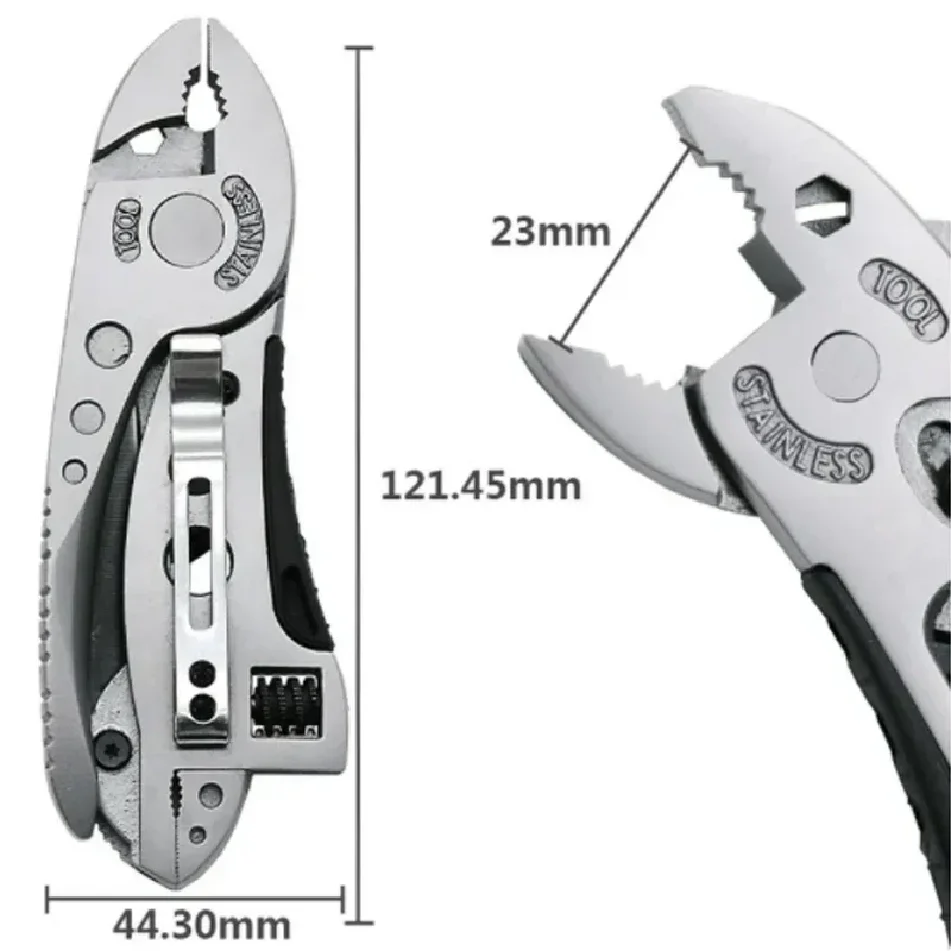 Multitool Pliers Pocket Knife Screwdriver Set Kit Adjustable Wrench Jaw Spanner Repair Outdoor Camping Survival Multi Tools thumbnail 2