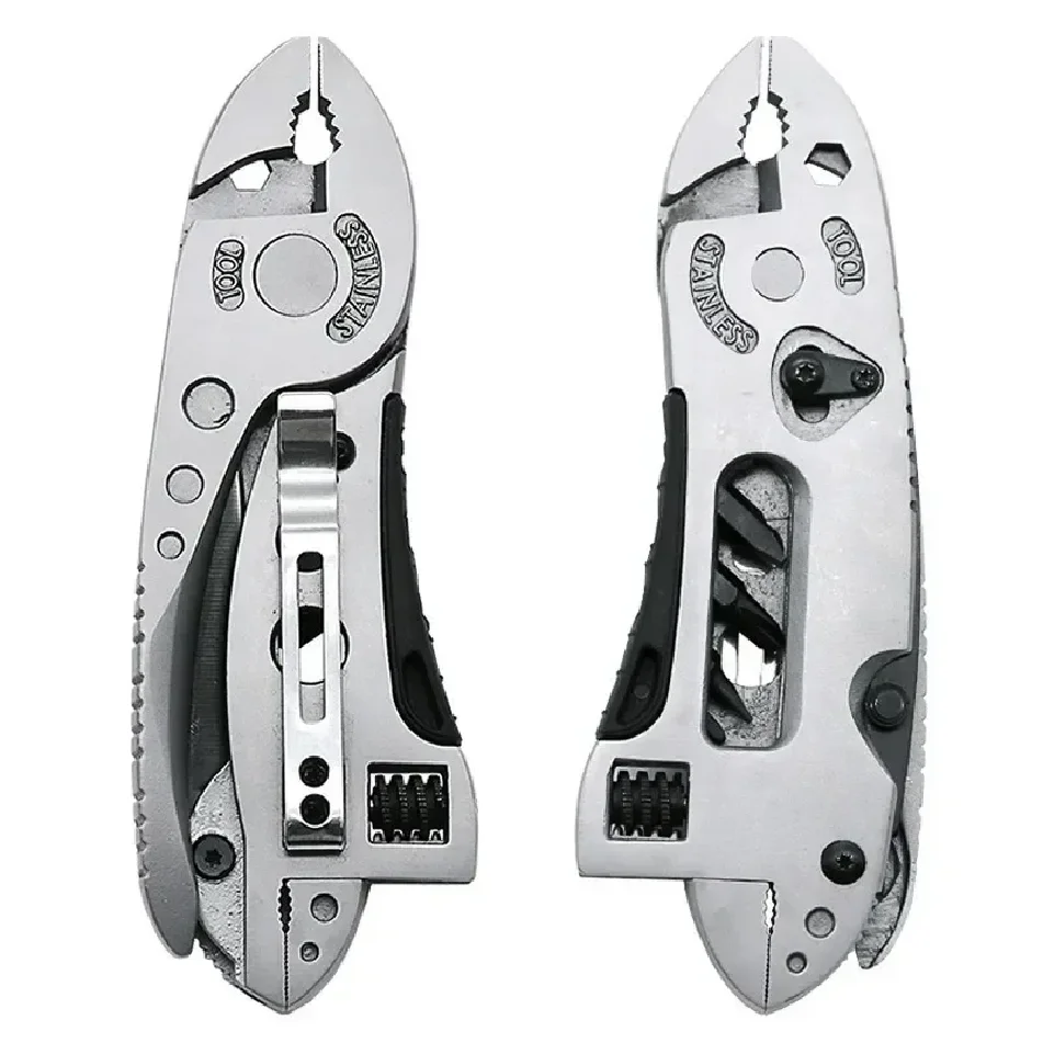 Multitool Pliers Pocket Knife Screwdriver Set Kit Adjustable Wrench Jaw Spanner Repair Outdoor Camping Survival Multi Tools thumbnail 4
