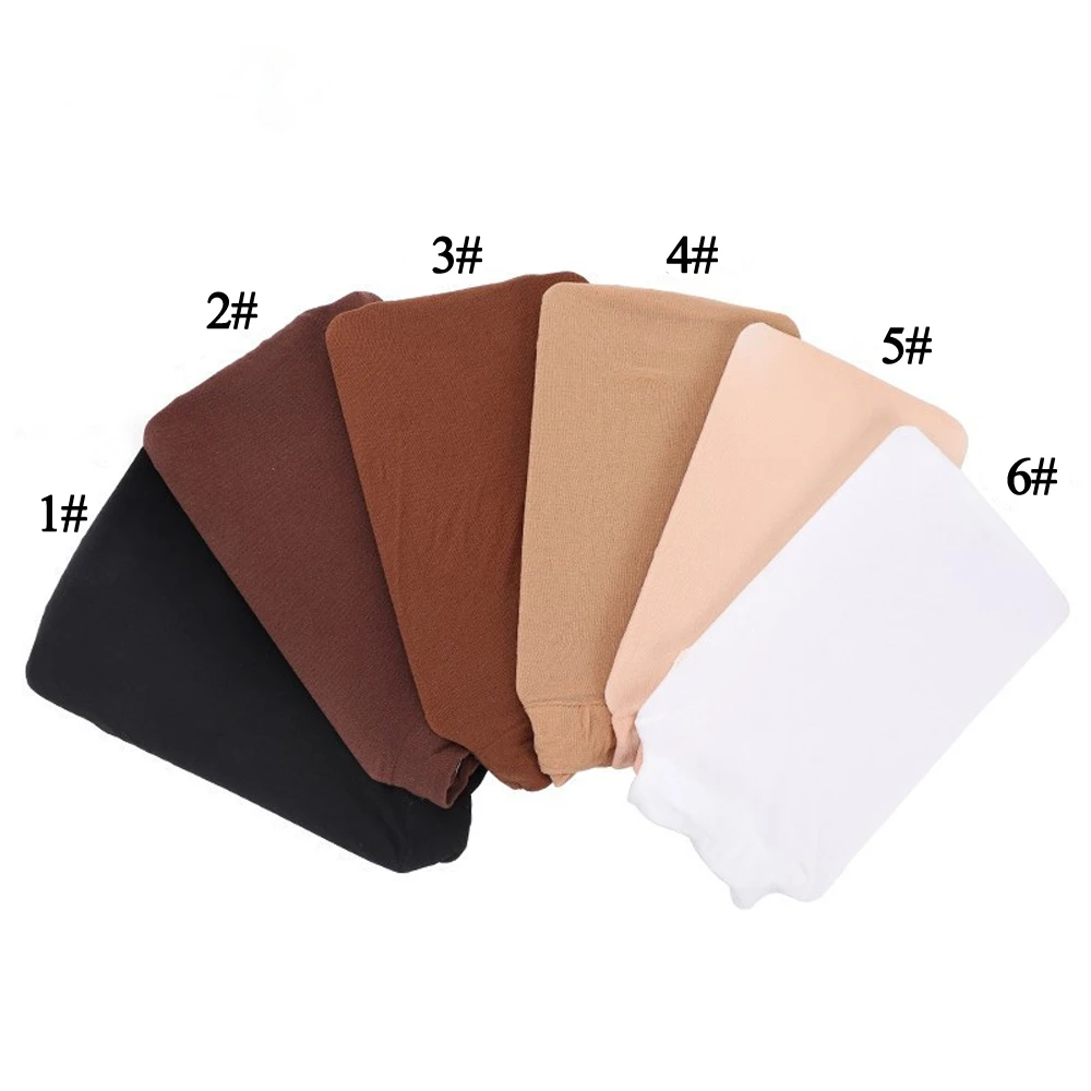 2pcs Black/Brown Stretch Mesh Wig Cap Hair Net Free Size Top Stocking for Weave Wig Making thumbnail 4