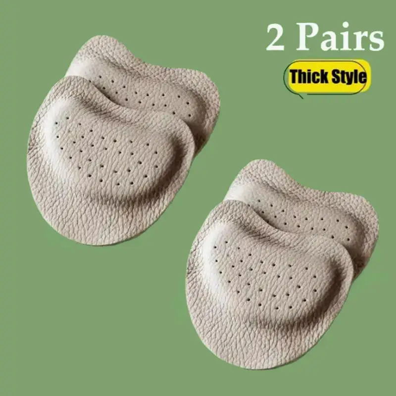 4PCS Sandals Anti-slip Stickers Leather Forefoot Pad Women High Heels Pain Relief Insert Insoles Toe Cushion Foot Care Shoes Pad thumbnail 6