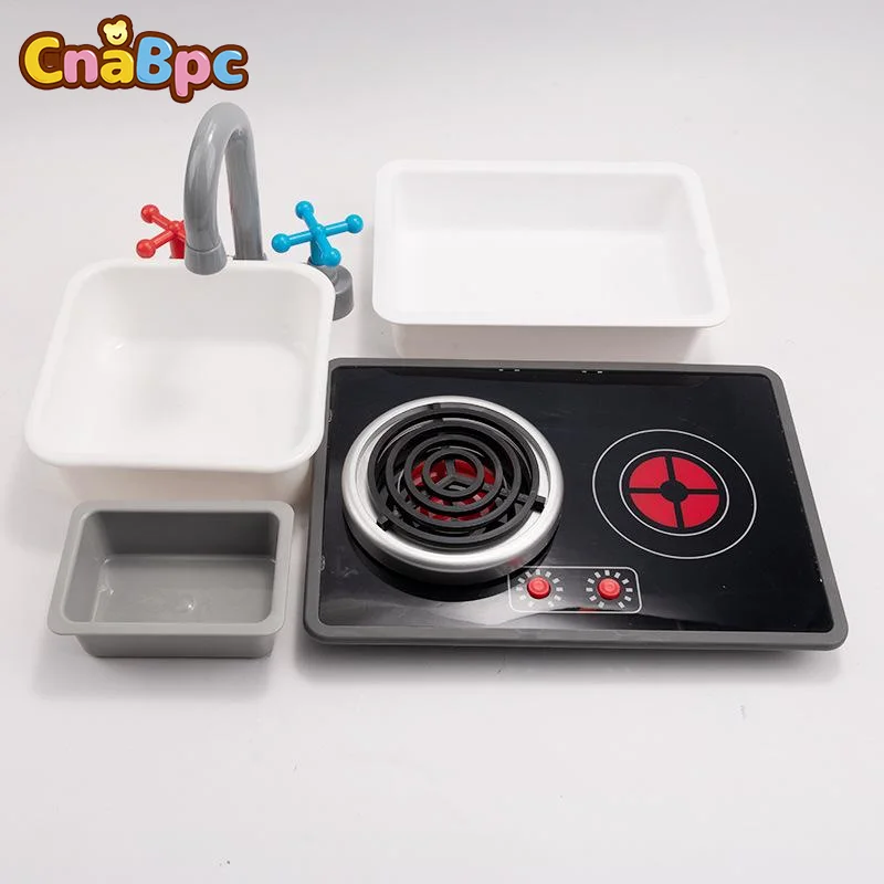 Kids Play Kitchen Appliance Realistic Induction Stove With Sound & Light Pretend Play Kitchen Toy For Toddler Operated Models thumbnail 3