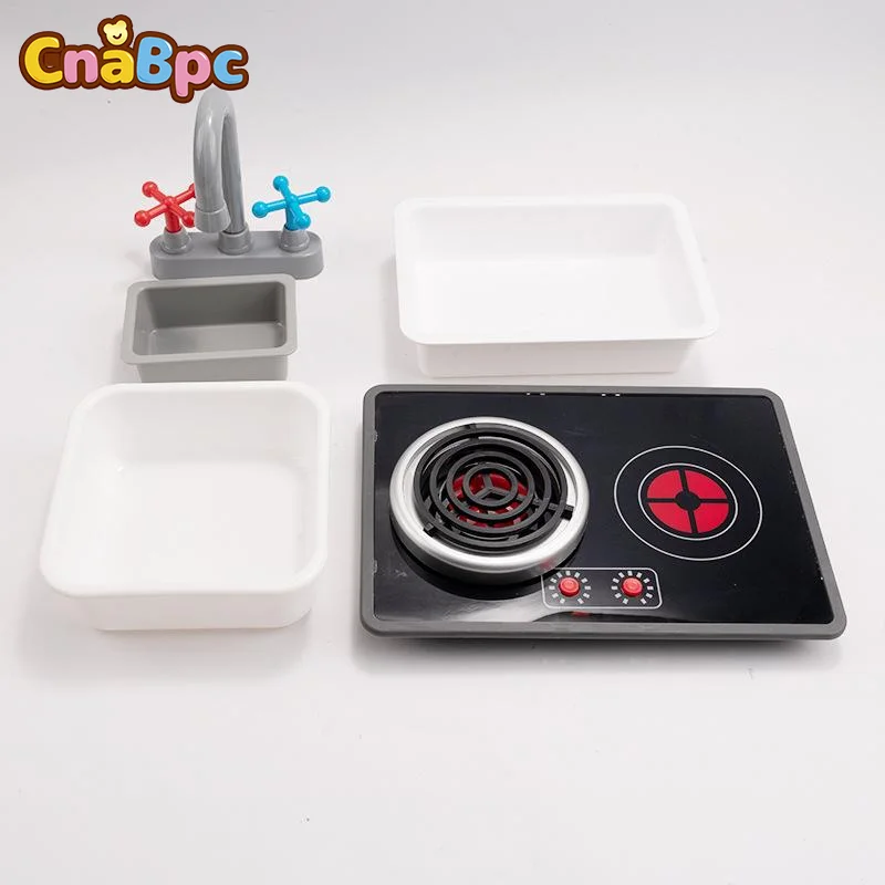 Kids Play Kitchen Appliance Realistic Induction Stove With Sound & Light Pretend Play Kitchen Toy For Toddler Operated Models thumbnail 5