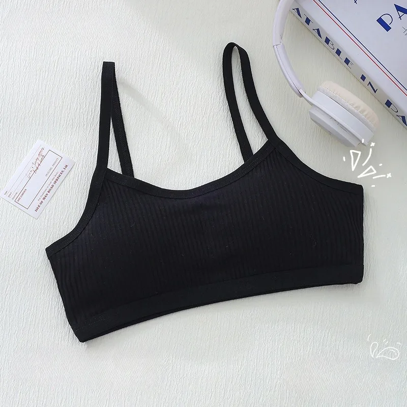 Girls Bra for Children Undershirts Girls Children's Underwear Vest Breathable Little Girl Underwear Kids Lingerie 100% Cotton thumbnail 5