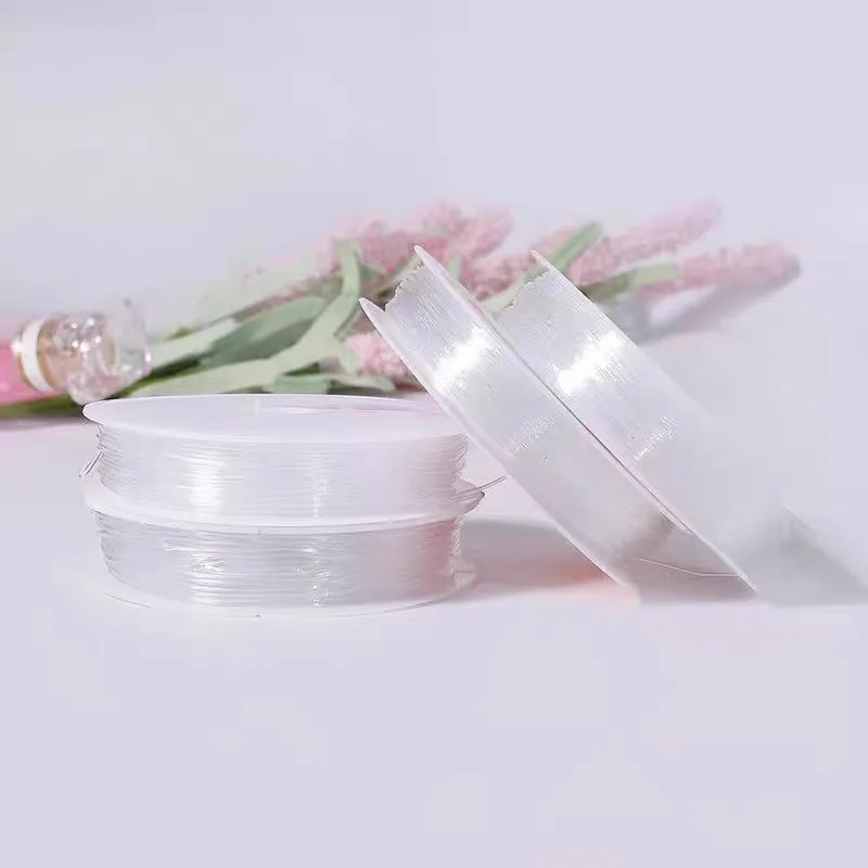 Clear Elastic Crystal Thread Invisible TPU Line for Hair Extensions Wig Making Braiding Salon Professional Hair Tools Accessorie thumbnail 4