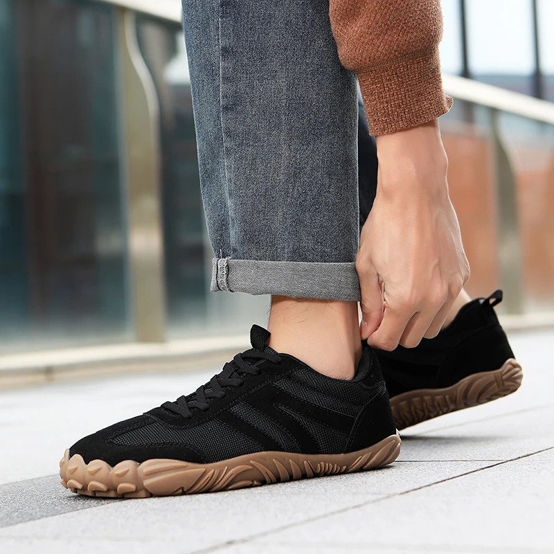 2026 New Wide Toe Barefoot Shoes Mens Womens Zero Drop Minimalist Sneakers Retro Outdoor Non Slip Walking Shoes Casual Sneaker thumbnail 5