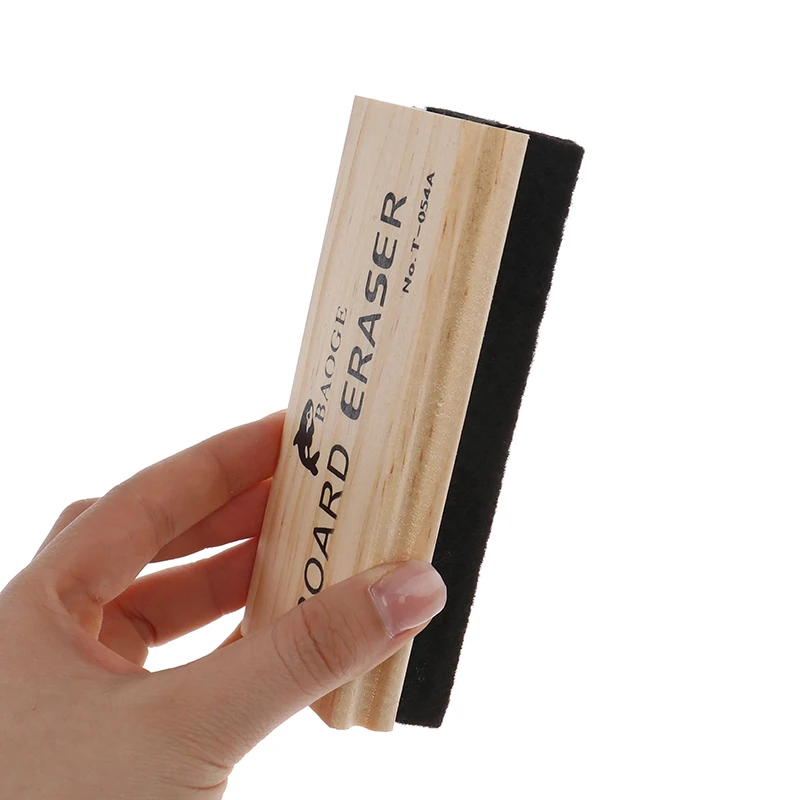 1PCS Wool Felt Blackboard Eraser Wooden Chalkboard Duster for Teachers Classroom Easy Clean Dustless Chalk Eraser thumbnail 4