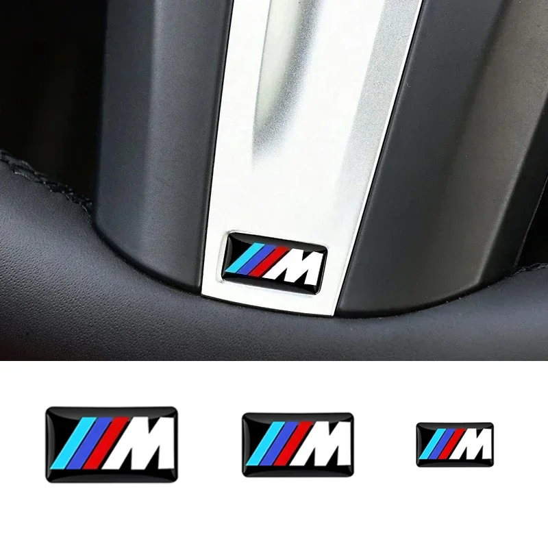 Car Sticker Steering Wheel Hub Decals For BMW M Performance E36 E60 E90 X2 X1 X3 X5 E46 E39 E70 M3 M5 M6 G20 G30 E93 Z3 Z4 f90 thumbnail 3
