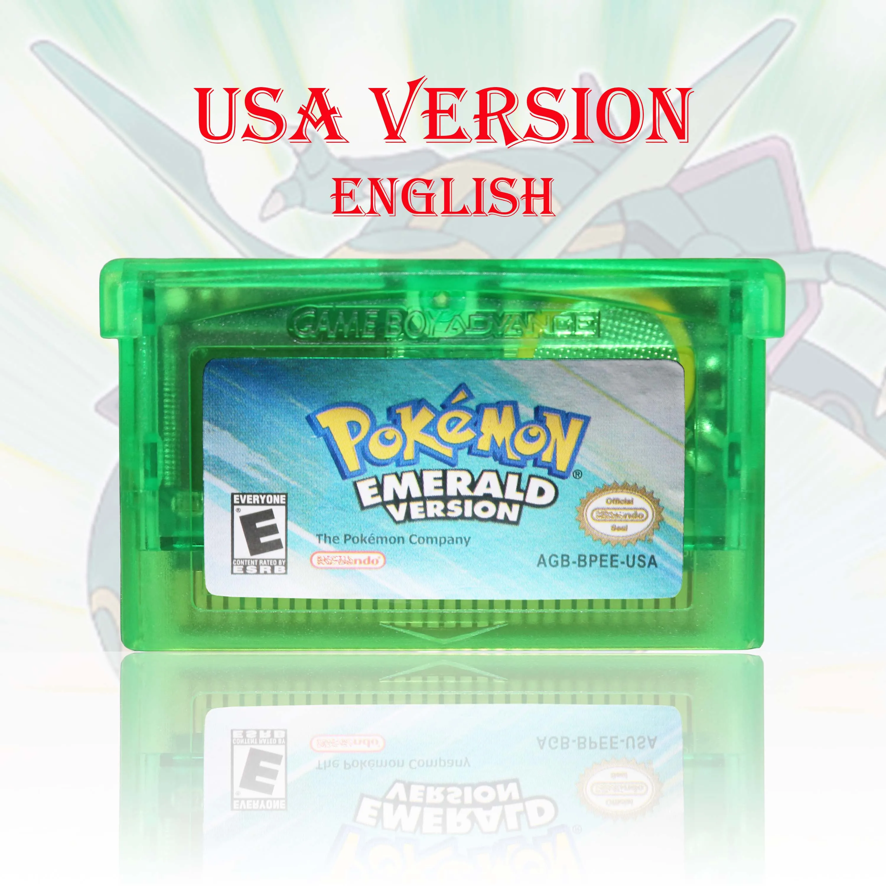 GBC/GBA USA Version Pokemon Blue/Crystal/Emerald/Fire Red/Leaf Green Game Cartridge Video Game Card High Quality with Battery thumbnail 6