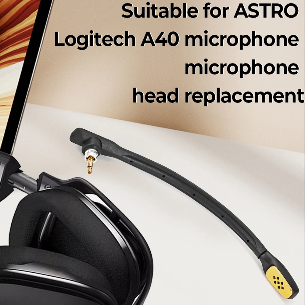 Headsets Microphone for Logitech ASTRO A40 Headphones Accessories Replacement Microphone Mic Earpads thumbnail 6