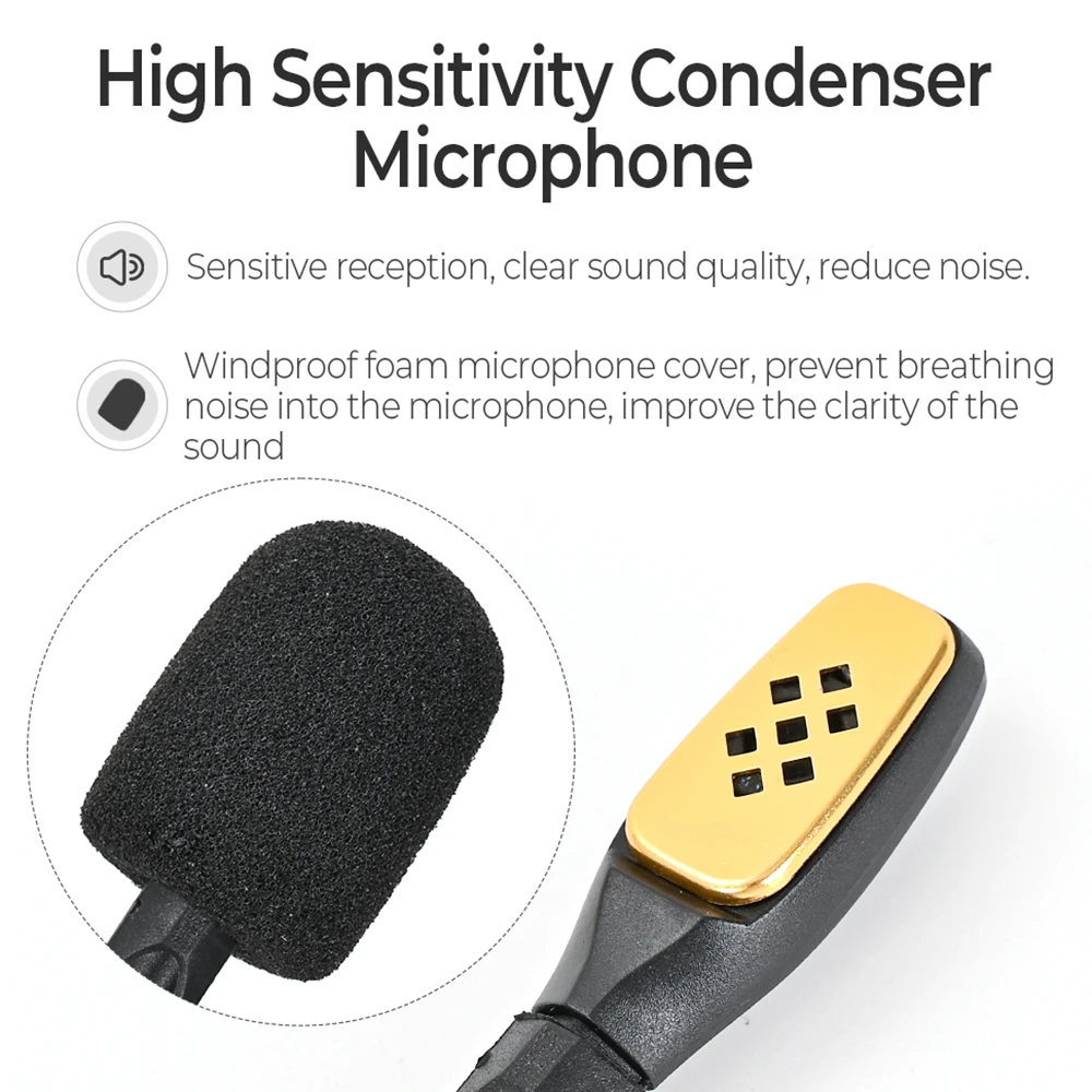 Headsets Microphone for Logitech ASTRO A40 Headphones Accessories Replacement Microphone Mic Earpads thumbnail 4