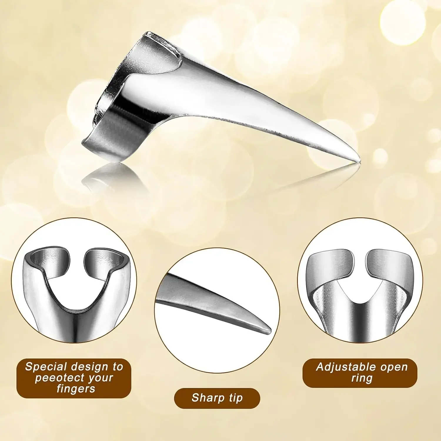 Retro Metal Hair Sectioning Rings for Women Halloween Cosplay Salon Use Wig Tool Hair Extensions Accessories thumbnail 4