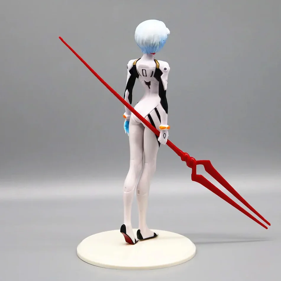 23cm Rei Ayanami  Action Figure with Spear of Longinus EVA Neon Genesis Evangelion Anime Collectible Model Toy Gift for Fans thumbnail 6