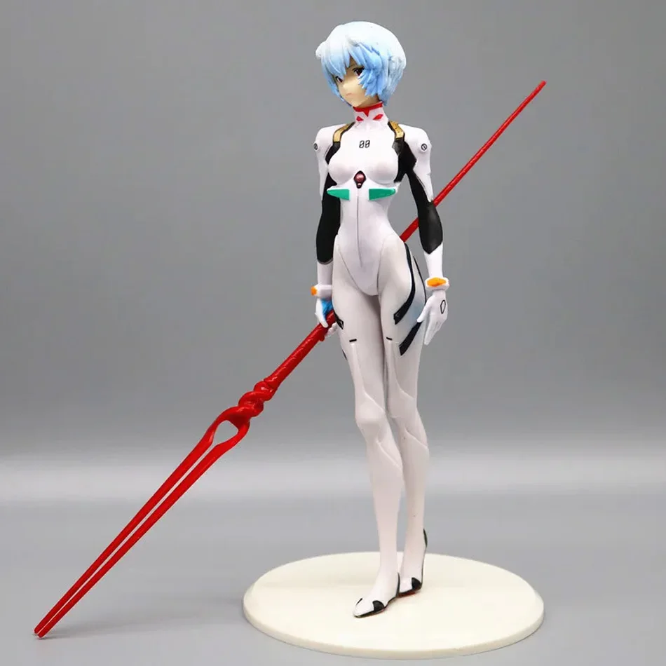 23cm Rei Ayanami  Action Figure with Spear of Longinus EVA Neon Genesis Evangelion Anime Collectible Model Toy Gift for Fans thumbnail 4