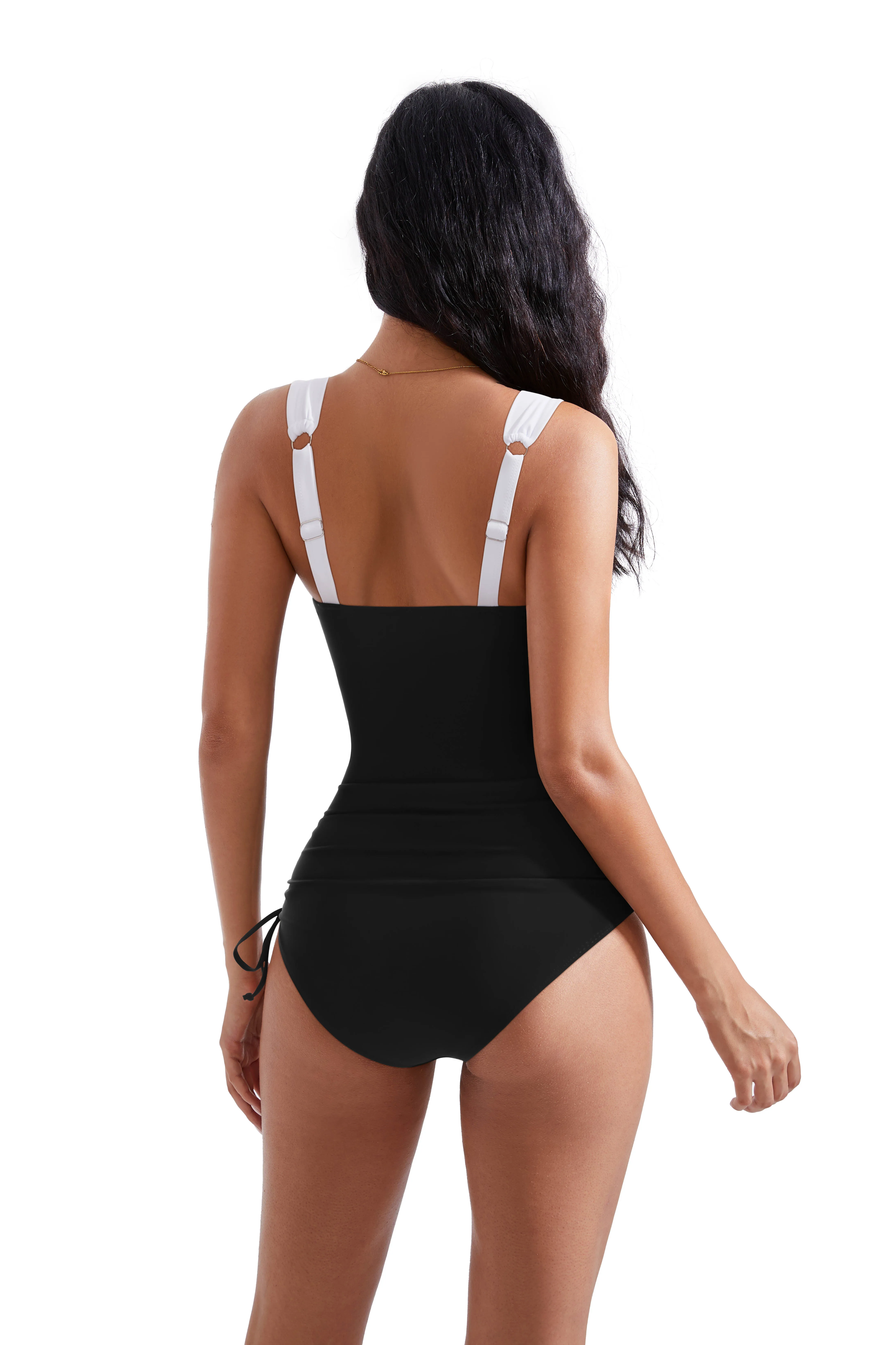 Summer Sexy One Piece Swimwear Large Size Push Up Women Plus Size One Piece Swimsuit Bodysuit Bathing Suit Pool Beachwear Femme thumbnail 4