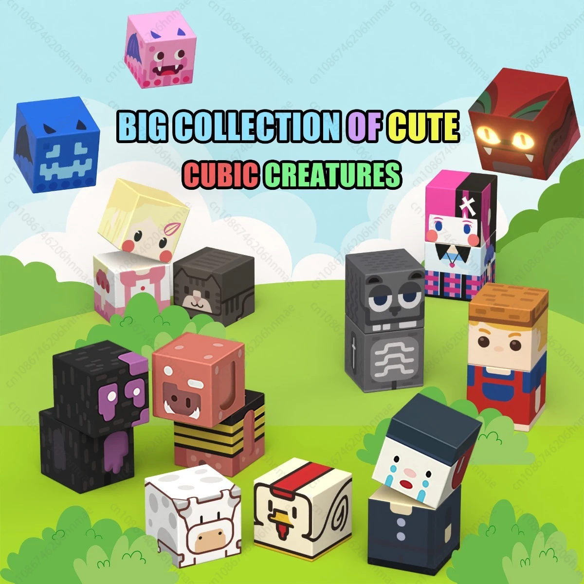 Magnetic Building Blocks Mine World Character People Animal Brick Cubes STEM Educational Family Toy Gift for Boys Girls Children thumbnail 2