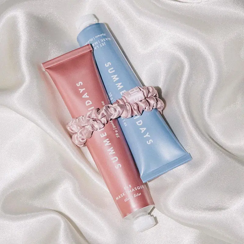 Summer Fridays The Holiday Trio Set Lip Butter Balm in Pink Sugar Toasted Marshmallow Jet Lag Mask Moisturizer Lip Gloss Skin thumbnail 3