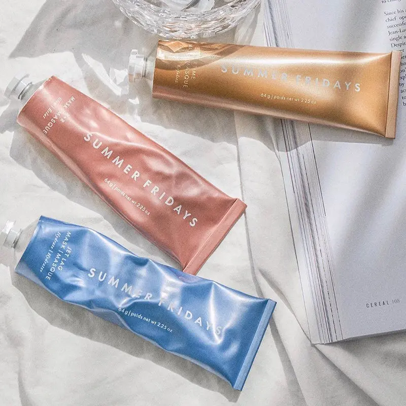 Summer Fridays The Holiday Trio Set Lip Butter Balm in Pink Sugar Toasted Marshmallow Jet Lag Mask Moisturizer Lip Gloss Skin thumbnail 2
