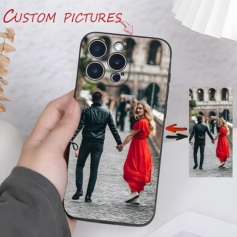 For iPhone 17 16 16E 15 14 13 12 11 Pro Max Air Mini SE 2020 2022 X XS XR 6 7 8 Plus DIY Custom Photo Shockproof Soft Case thumbnail 6