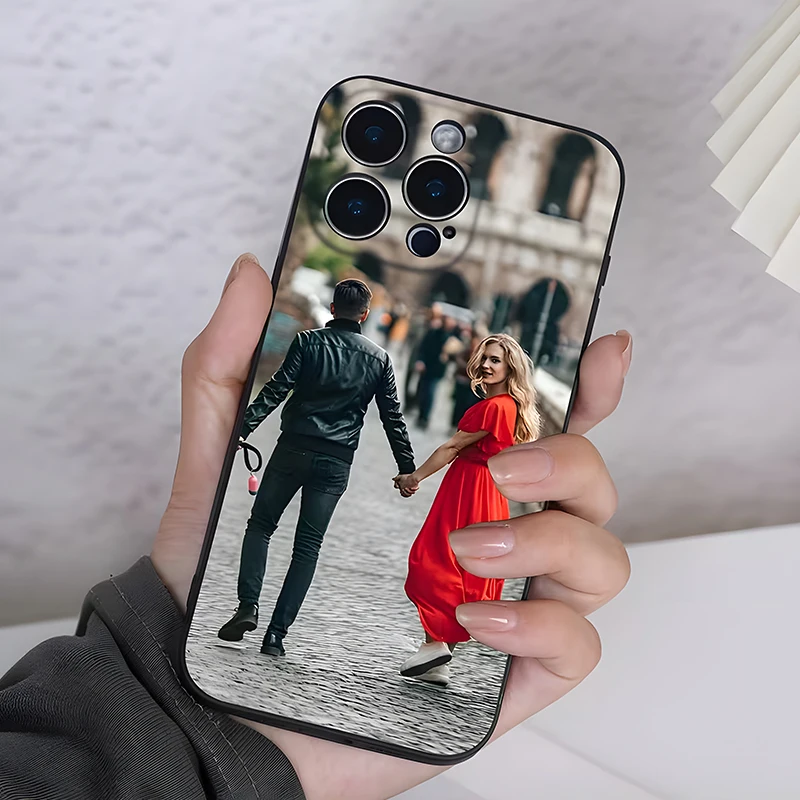 For iPhone 17 16 16E 15 14 13 12 11 Pro Max Air Mini SE 2020 2022 X XS XR 6 7 8 Plus DIY Custom Photo Shockproof Soft Case thumbnail 5
