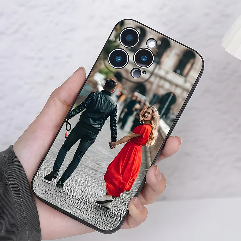 For iPhone 17 16 16E 15 14 13 12 11 Pro Max Air Mini SE 2020 2022 X XS XR 6 7 8 Plus DIY Custom Photo Shockproof Soft Case thumbnail 2
