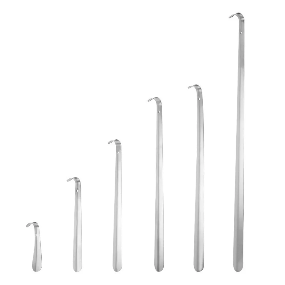 Long Shoe Horn 30 42 52cm Stainless Steel Shoes Remover Silver Slip Shoe Pull Tool Shoehorn Lifter Aid for Men Women thumbnail 4