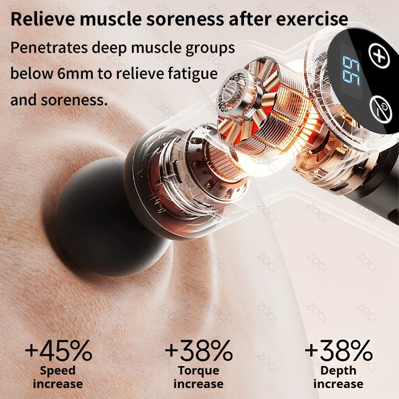 Mini 99 Speed Massage Gun Professional Electric Fascia Gun Portable Powerful Handheld Deep Tissue Muscle Vibrating Massager thumbnail 2