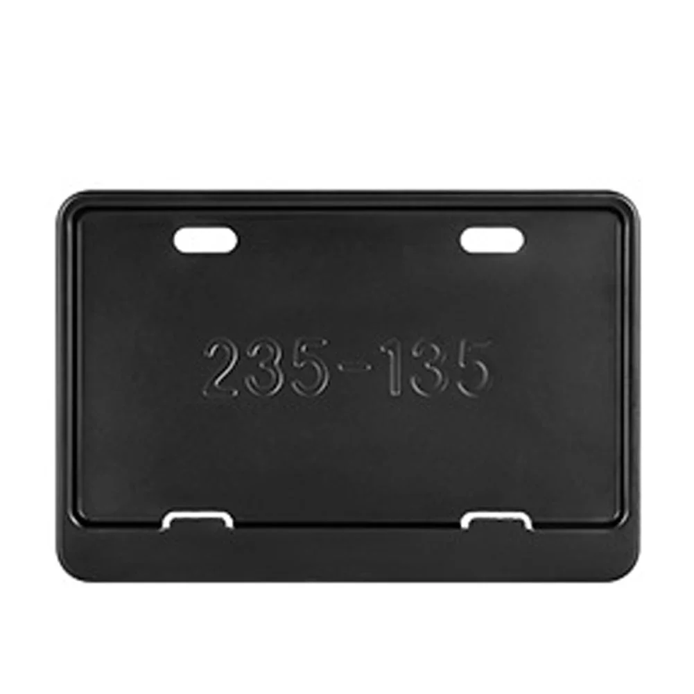Motorcycle License Plate Frames Universal Mount Metal License Plate Holder Solid Style License Plate Holders Frame Black/Carbon thumbnail 6