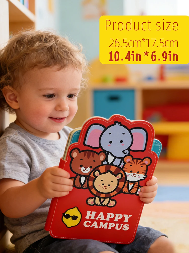 Baby Campus Quiet Book Montessori Sticker Cloth Book Early Educational Toy for Toddlers Gift Ramadan Eid Easter thumbnail 2