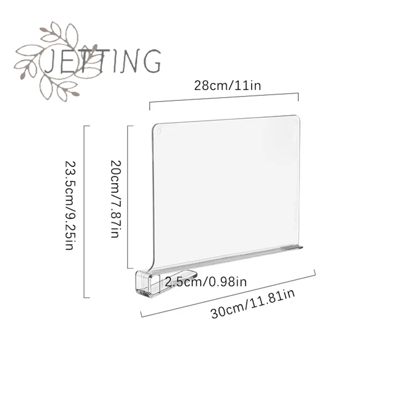 (SMTGDP11)Acrylic Divider Shelf Divider For Closet Organizer With Wooden Shelve Shelf Divider Closet Purse Separator Shelf Divid thumbnail 6