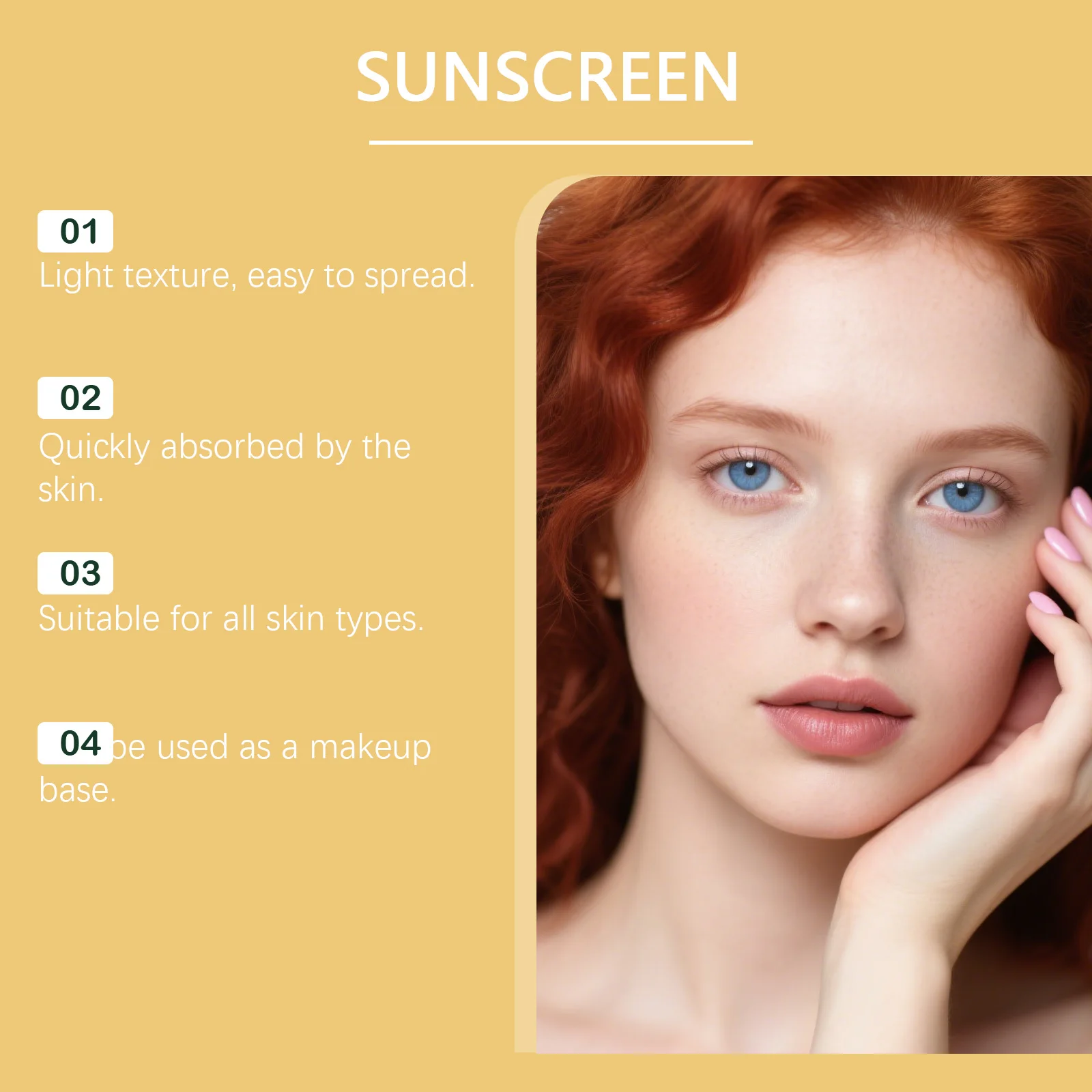 Lightweight Hydrating Sunscreen SPF 50++ Long Lasting UV Protection Fast Absorb No Sticky Oil Control Refreshing Sunblock Lotion thumbnail 4