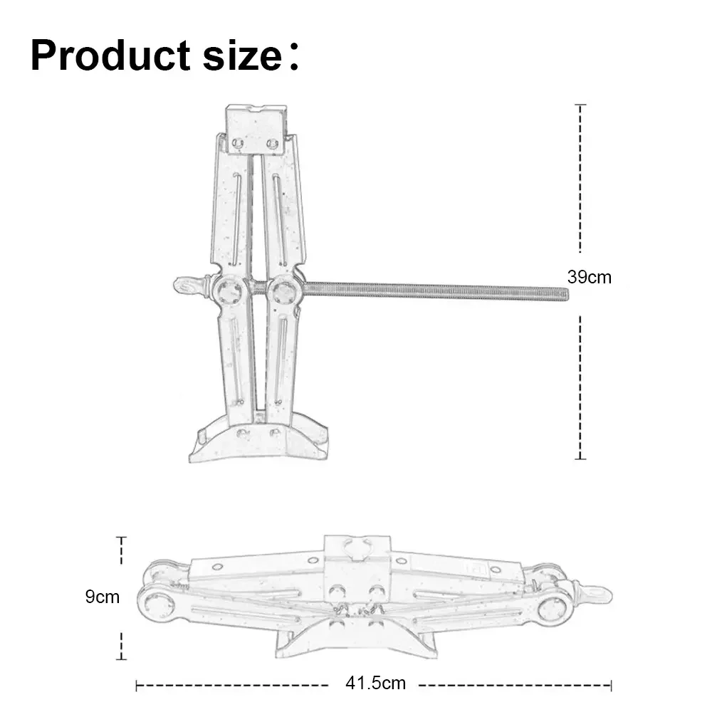 2.5T 1.5T car jacks 2 in 1 Manual Lift Jack Car Repair Tool Lifting Tool with Labor-saving Ratchet Wrench Foldable Jack for Car thumbnail 3