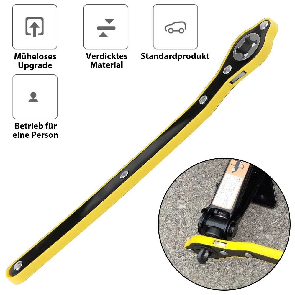 2.5T 1.5T car jacks 2 in 1 Manual Lift Jack Car Repair Tool Lifting Tool with Labor-saving Ratchet Wrench Foldable Jack for Car thumbnail 2