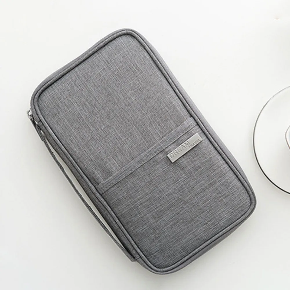 Passport Clip Large Capacity Passport Bag Purse Card Holder Travel Wallet Multifunctional Portable Card Storage Bag Men