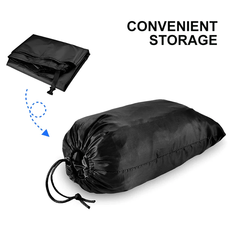 Motorcycle Cover black for Harley Davidson Waterproof Dustproof UV Protective Outdoor Rain Cover thumbnail 5