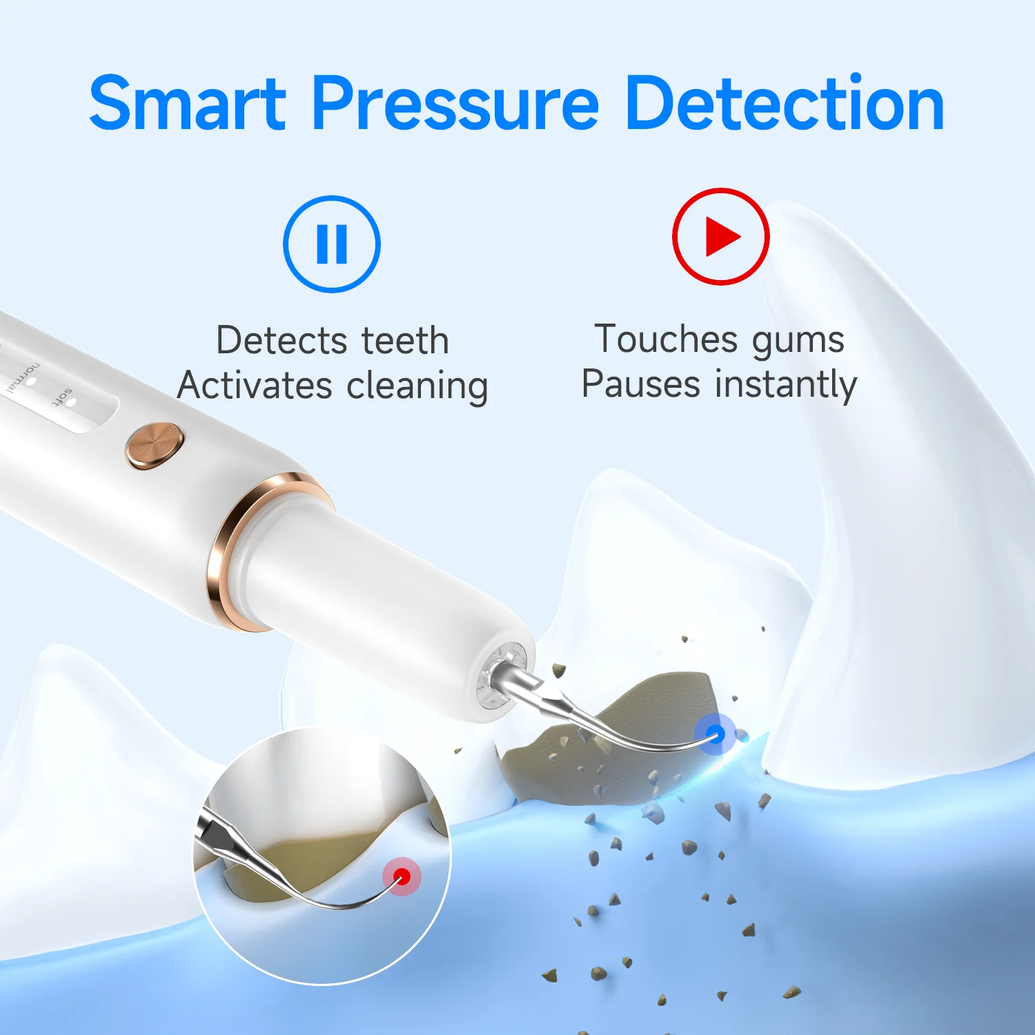 CURVY MOON T4 Pet Ultrasonic Electric Plaque Calculus Remover Teeth Whitening for Dog Cat Teeth Care Oral Care Appliances thumbnail 4