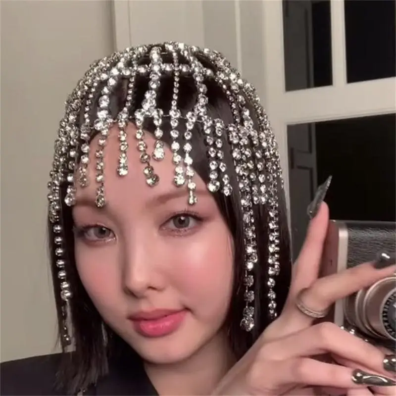 Traditional Styles Rhinestones Headpiece Stage Show Dance Accessory Comfortable Headdress Evening Event Hair Decoration thumbnail 4