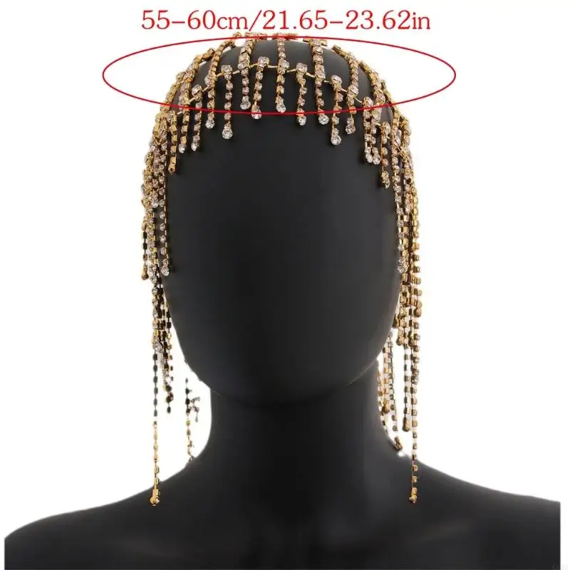 Traditional Styles Rhinestones Headpiece Stage Show Dance Accessory Comfortable Headdress Evening Event Hair Decoration thumbnail 6