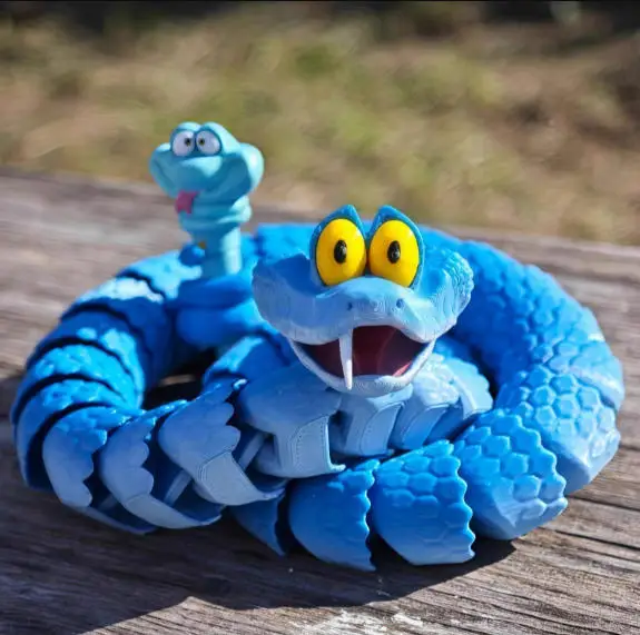 New Gary Snake: Disney Zootopia 2 Articulated Simulation Toy Snake, 3d Printed Snake Gary Model Stress Relief Toys Child Gift thumbnail 4