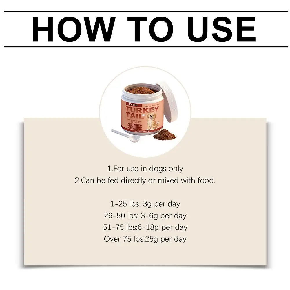 100g Dog Immune Support Supplement – Daily Immunity Defense, Promotes Healthy Immune System Function for Breeds, Easy-Mix Powder thumbnail 3