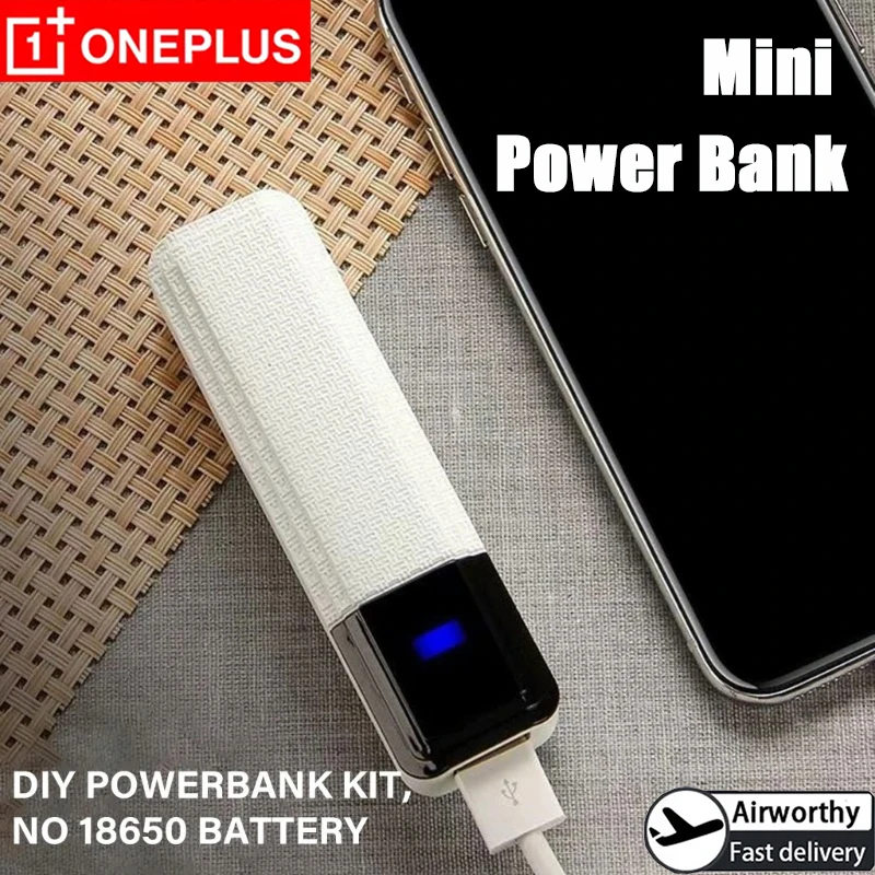 OnePlus 2600mAh Small Emergency Mobile Power Sources Single Cell Battery Box Easy To Use DIY Power Supply Case For 18650 Battery