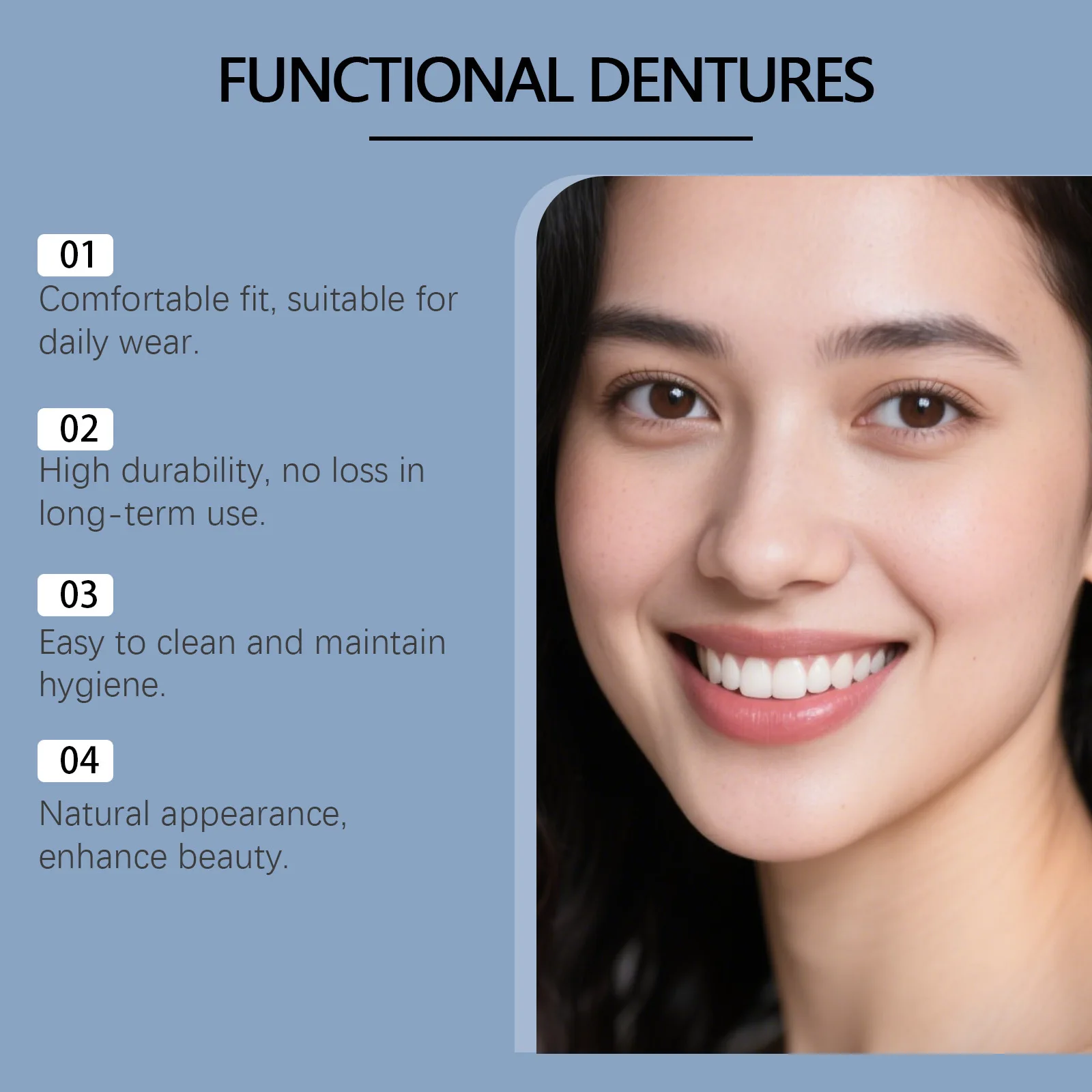 2026 New Teeth Silicone Kit Fill Tooth Gaps Orthodontic Upper Lower Fake Teeth Soft Decorative Comfortable Realistic Denture Set thumbnail 4