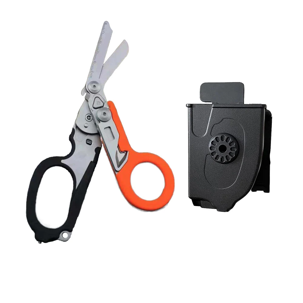 6 In1 Foldable Trauma Emergency Response Scissor Shear First Aid Kit Scissors Tactical Plier Outdoor Survival EDC Tool Gear thumbnail 6