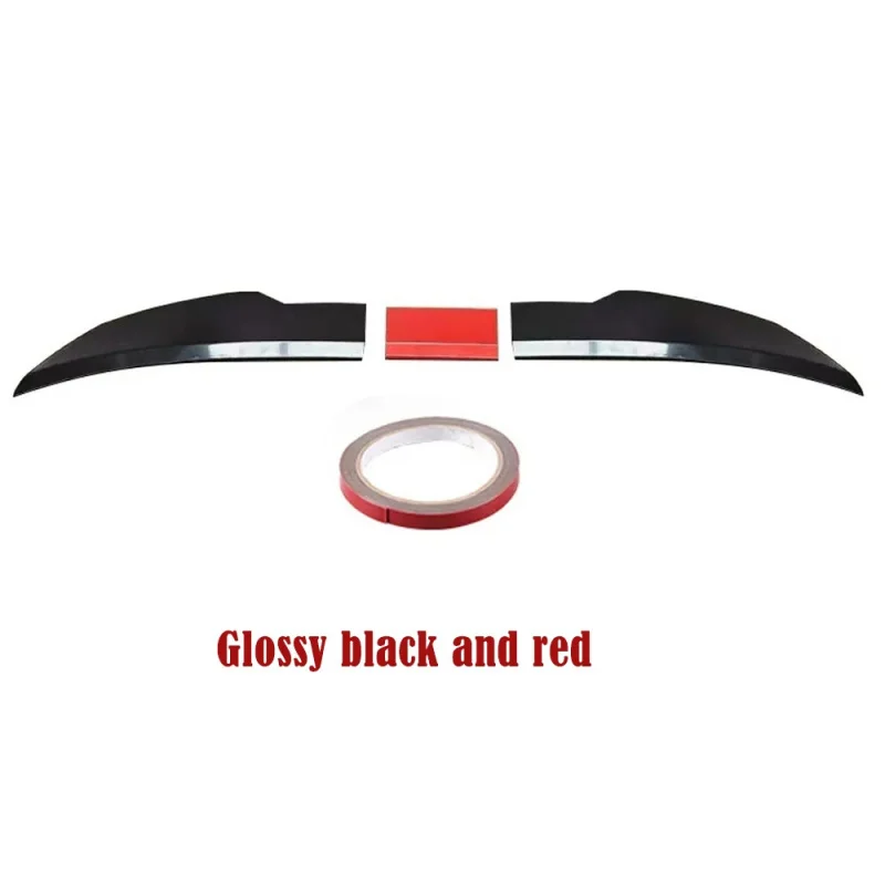 Universal 3pcs Sedan Rear Trunk Tail Rear Wing Spoiler 46.06-50.0inch Adjustable DIY Refit Boot Wings Spoiler Car Accessory thumbnail 5