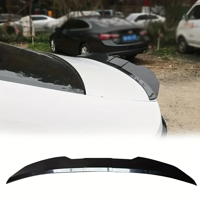 Universal 3pcs Sedan Rear Trunk Tail Rear Wing Spoiler 46.06-50.0inch Adjustable DIY Refit Boot Wings Spoiler Car Accessory thumbnail 6
