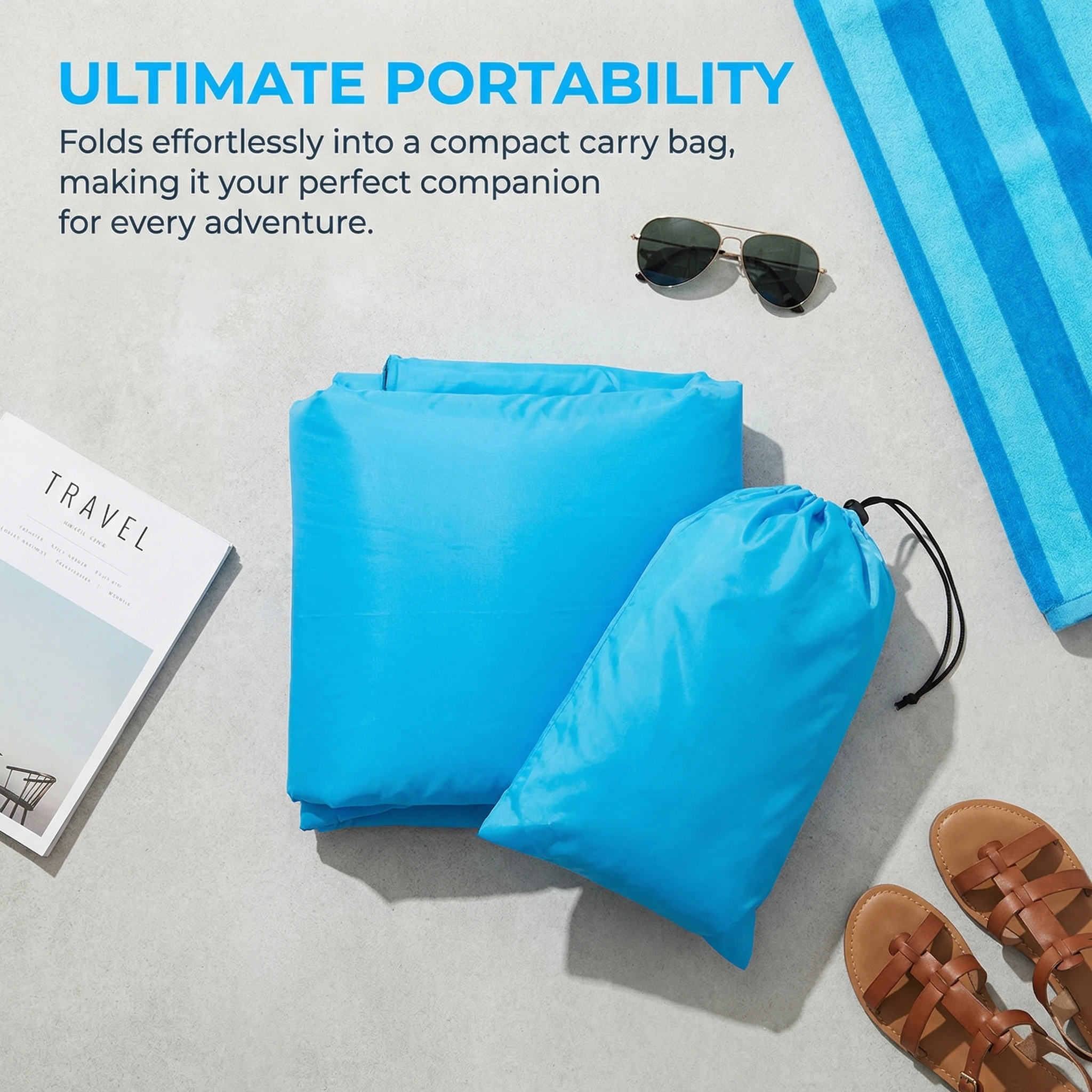 Inflatable Air Sofa Portable Fast-Inflate Waterproof Lounger for Beach Camping Pool Travel thumbnail 6