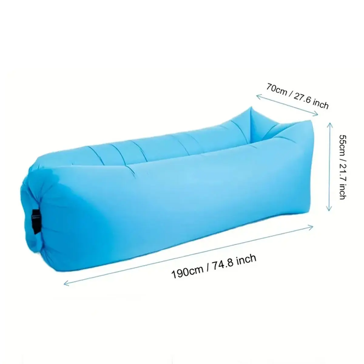 Inflatable Air Sofa Portable Fast-Inflate Waterproof Lounger for Beach Camping Pool Travel thumbnail 4