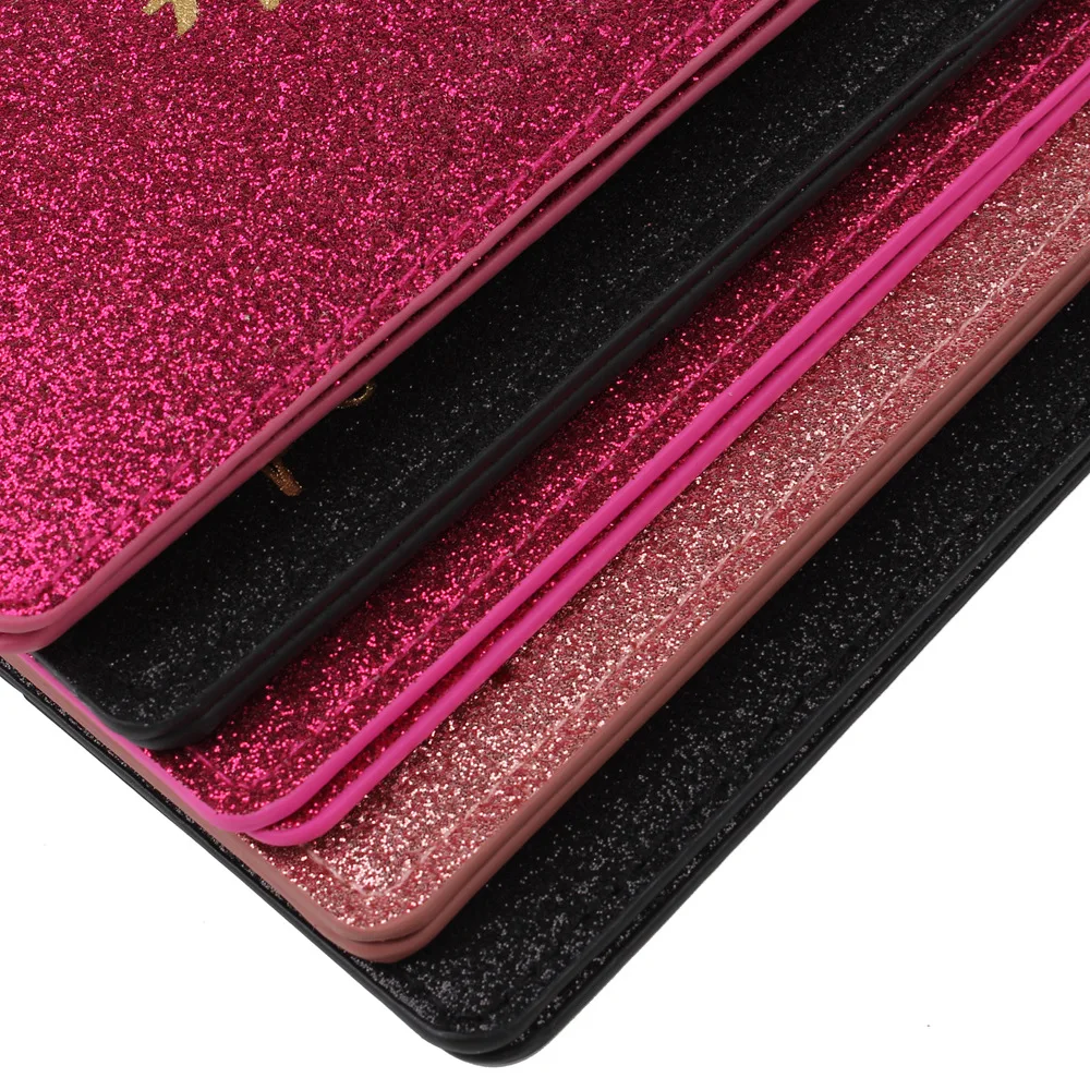 Glitter PU Leather Passport Holder for Women Men, Bling Airplane Embossed Travel Passport Cover, Slim Document Protector Case thumbnail 6