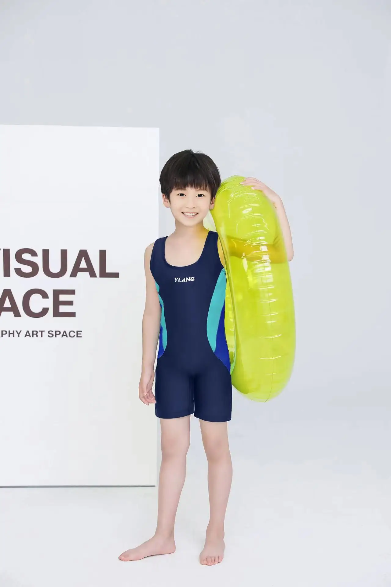 Kids Swimsuit One Piece Swimwear for Boys Girls Children Sport Swimming Suit New Design thumbnail 4